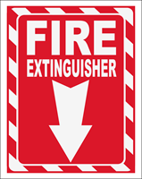 Picture of Fire Extinguisher Below