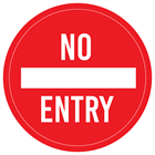 Show details for No Entry