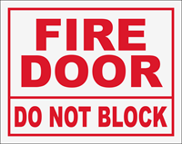 Picture of Fire Door Do Not Block