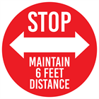Show details for Stop Maintain 6ft Distance
