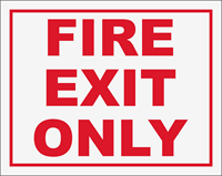 Picture of Fire Exit Only