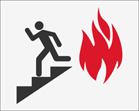 Picture of In Case Of Fire Use Stairs 1 